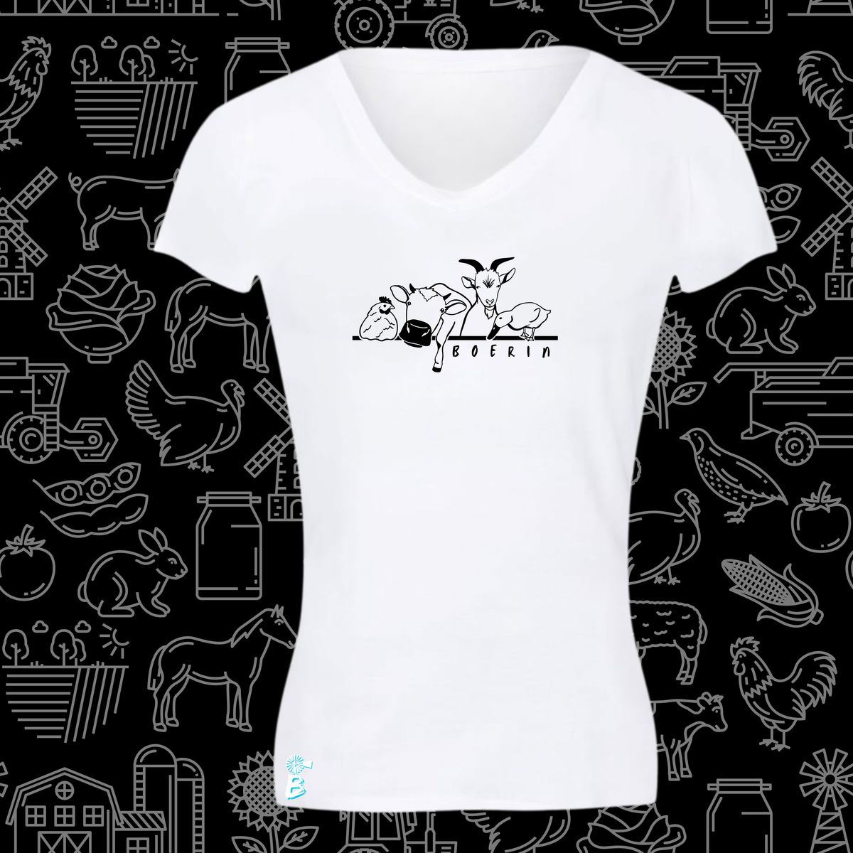 Boerin T-Hemp vir Dames