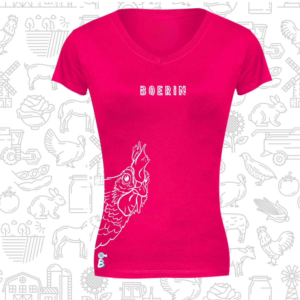 Boerin T-Hemp vir Dames