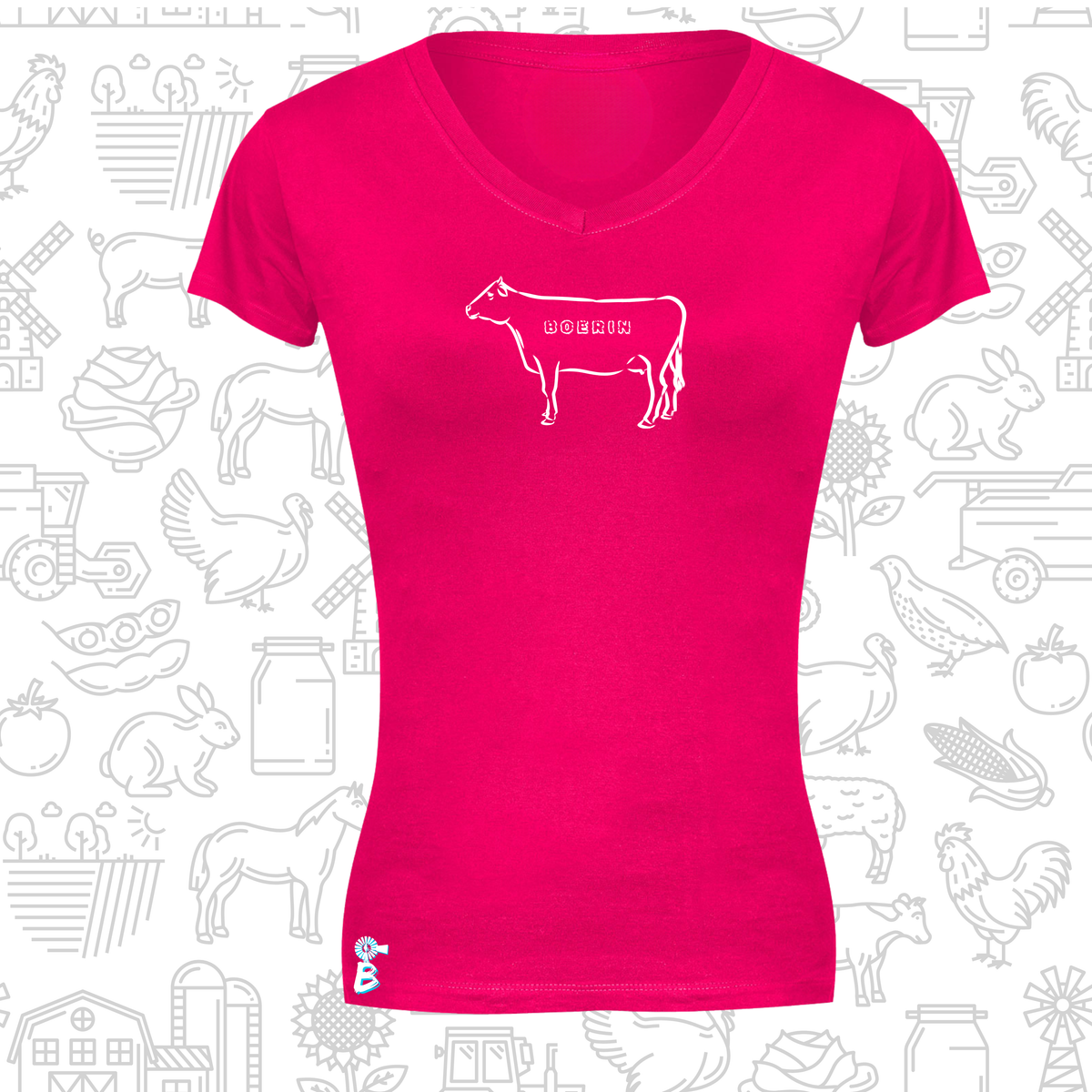 Boerin T-Hemp vir Dames