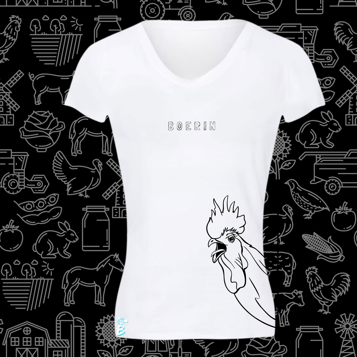 Boerin T-Hemp vir Dames