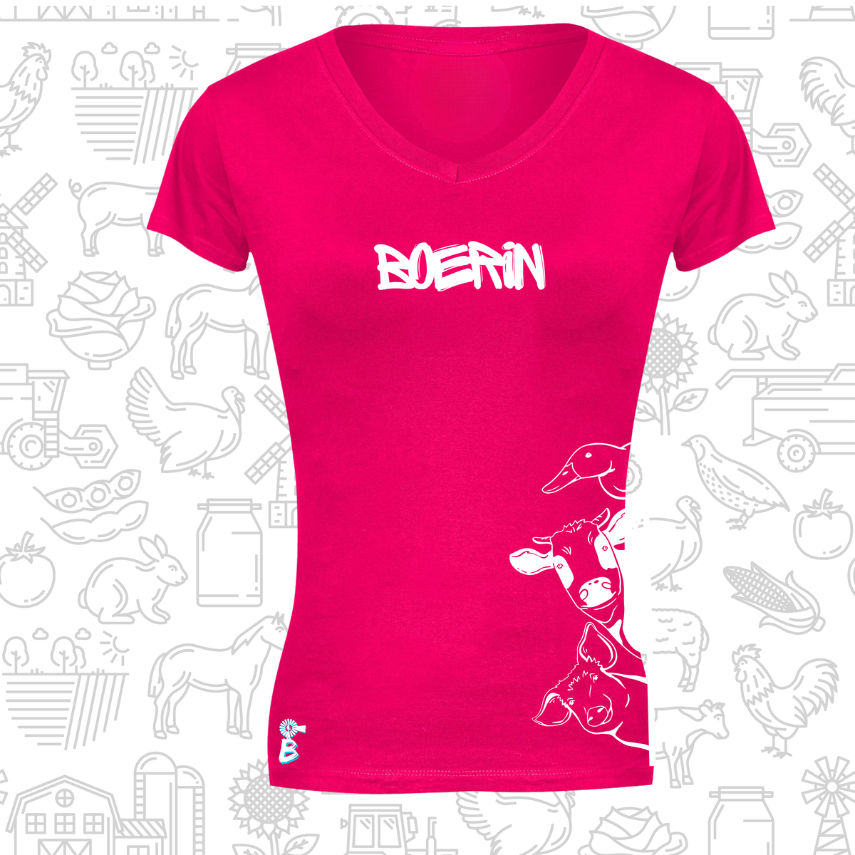 Boerin T-Hemp vir Dames