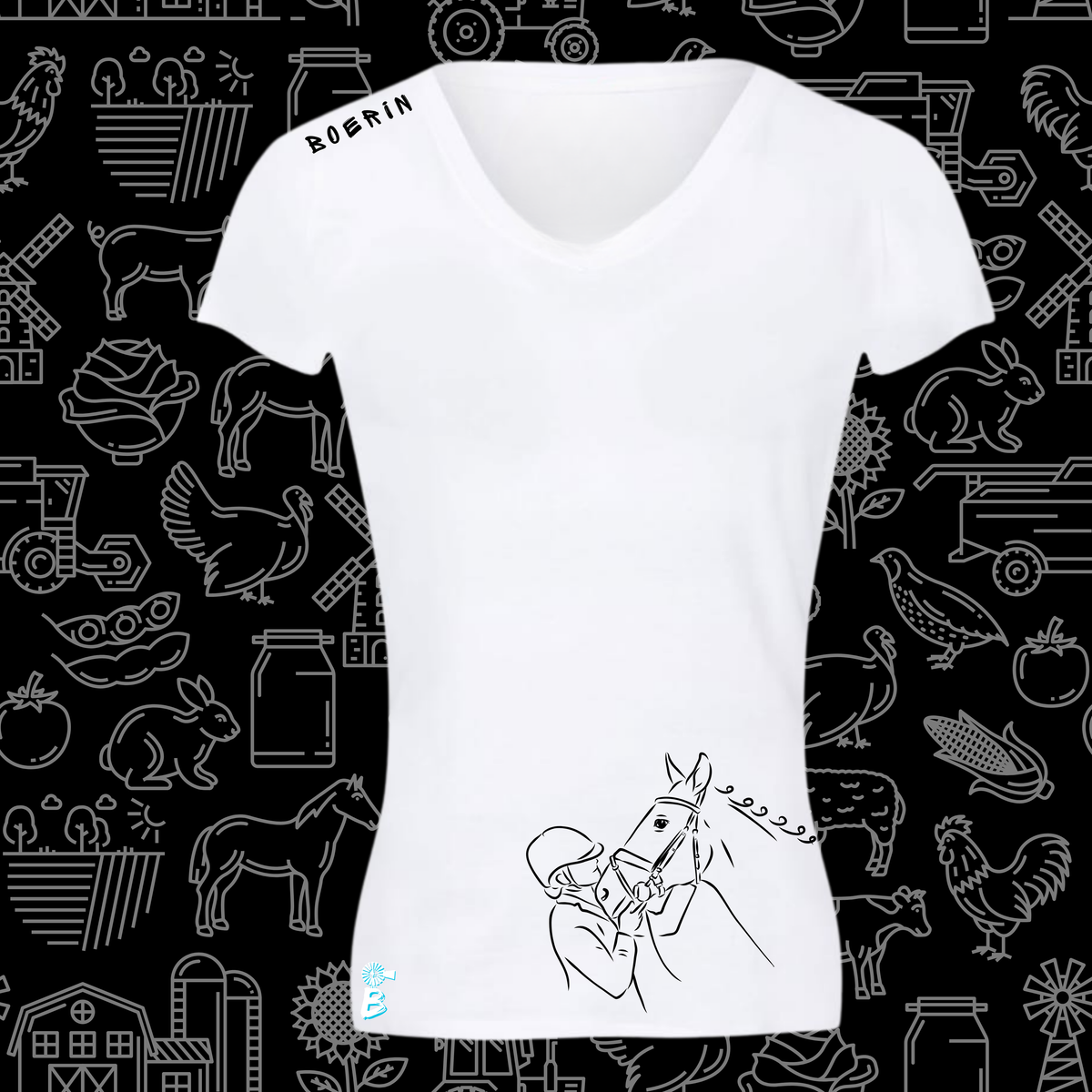 Boerin T-Hemp vir Dames