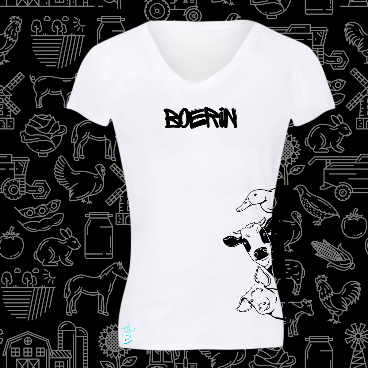 Boerin T-Hemp vir Dames