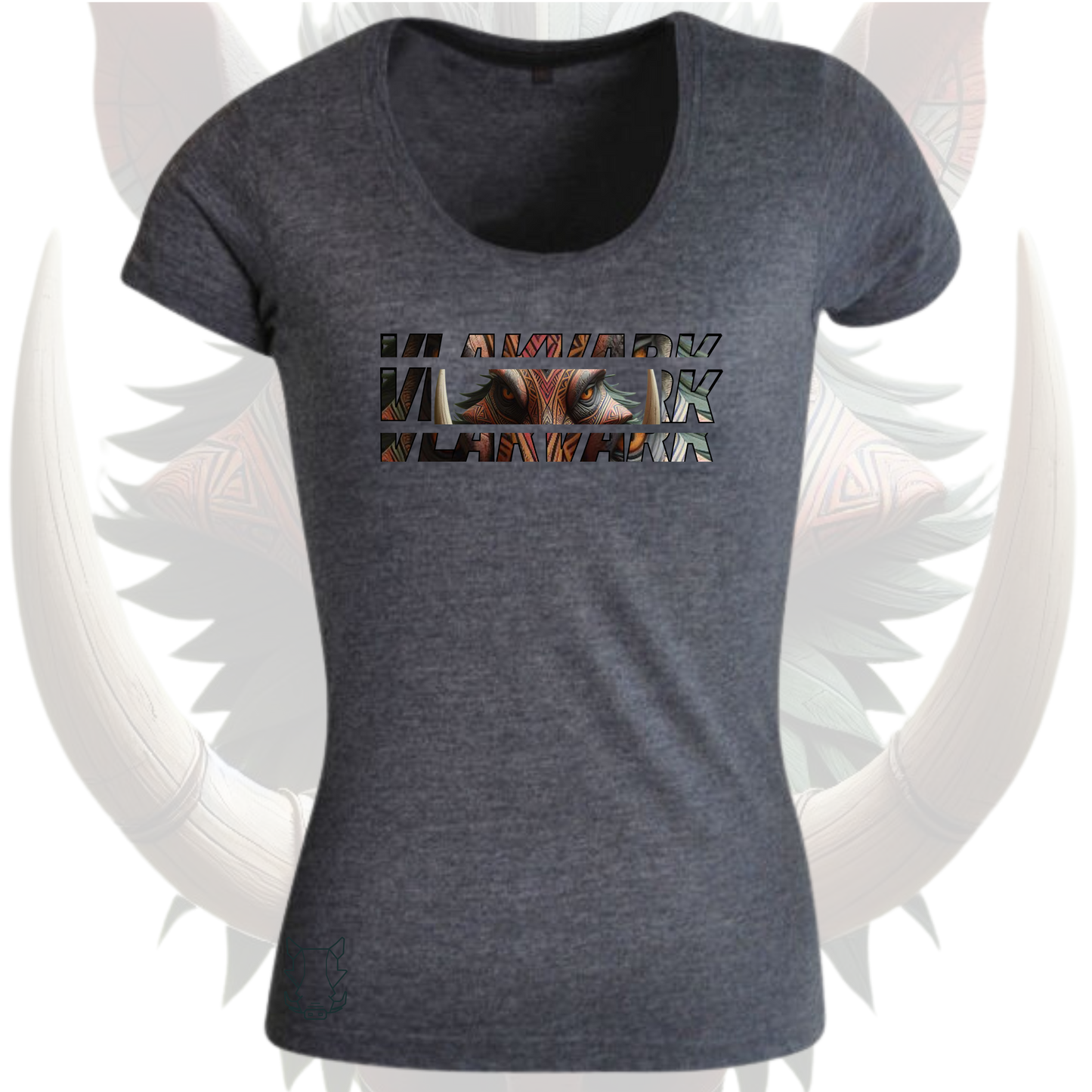 Vlakvark Tribal T-Hemp Vir Dames