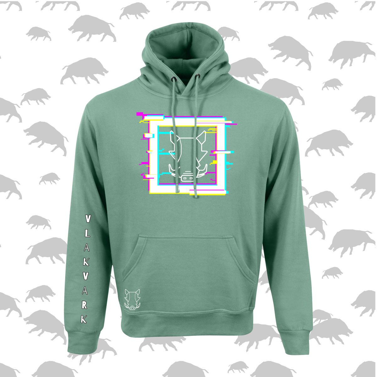 Vlakvark Hoodie V Mans en Dames (A)