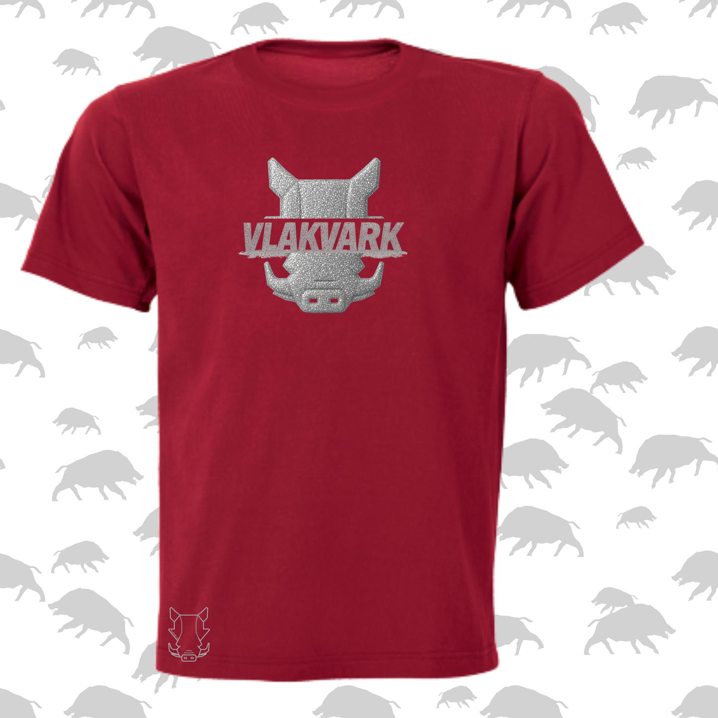 Vlakvark Silver T-Hemp vir Mans (b)