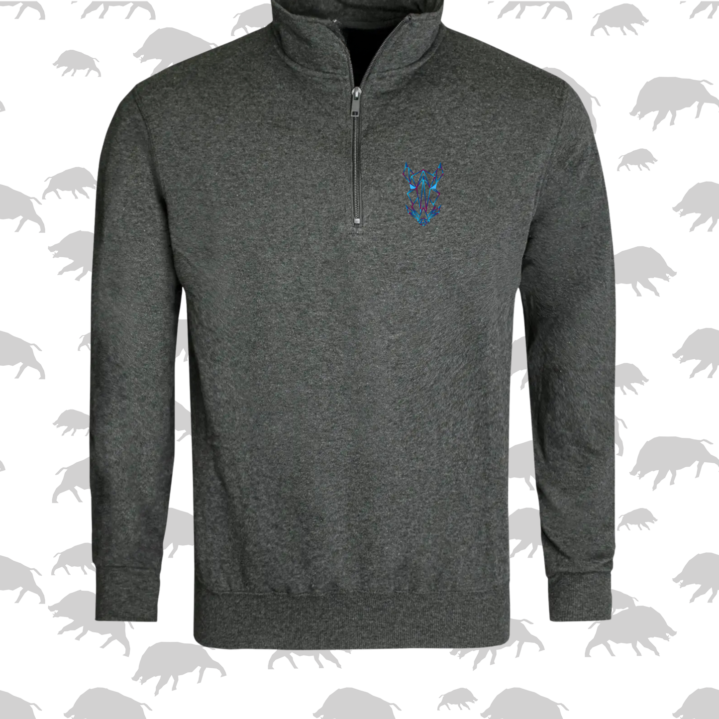 Vlakvark Zip Trui vir Mans en Dames