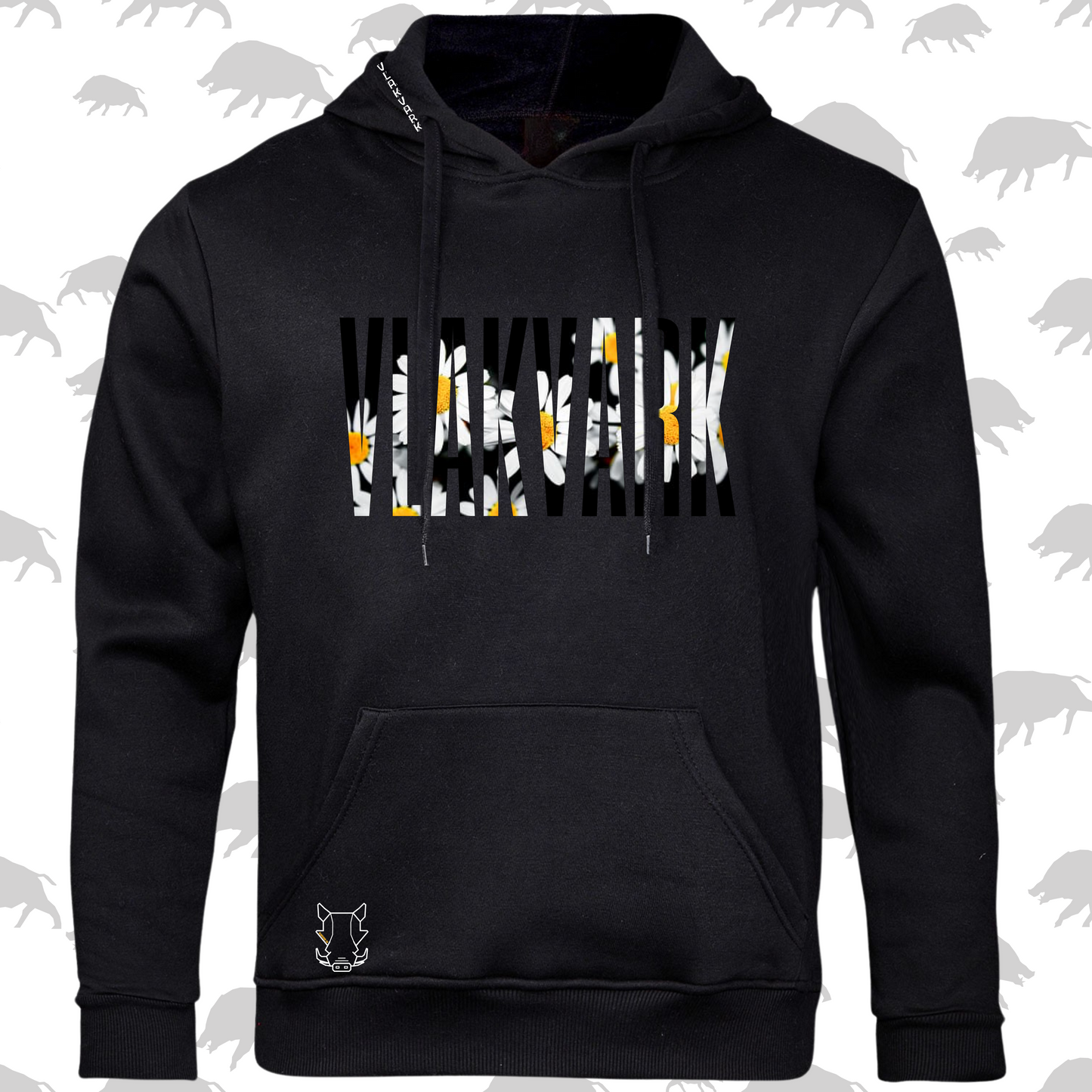Vlakvark Hoodie daisy vir Dames