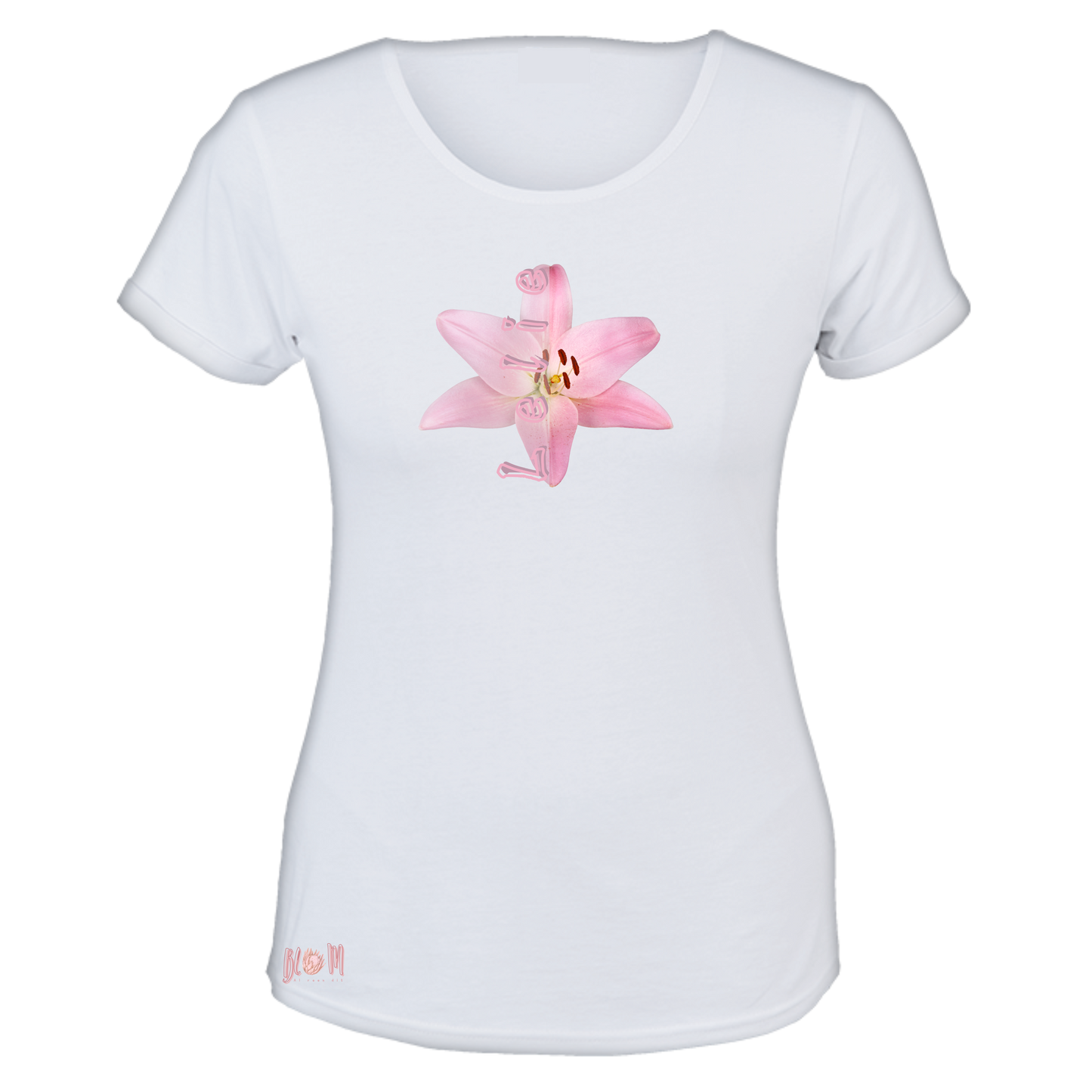 Blom Lelie T-Hemp vir Dames
