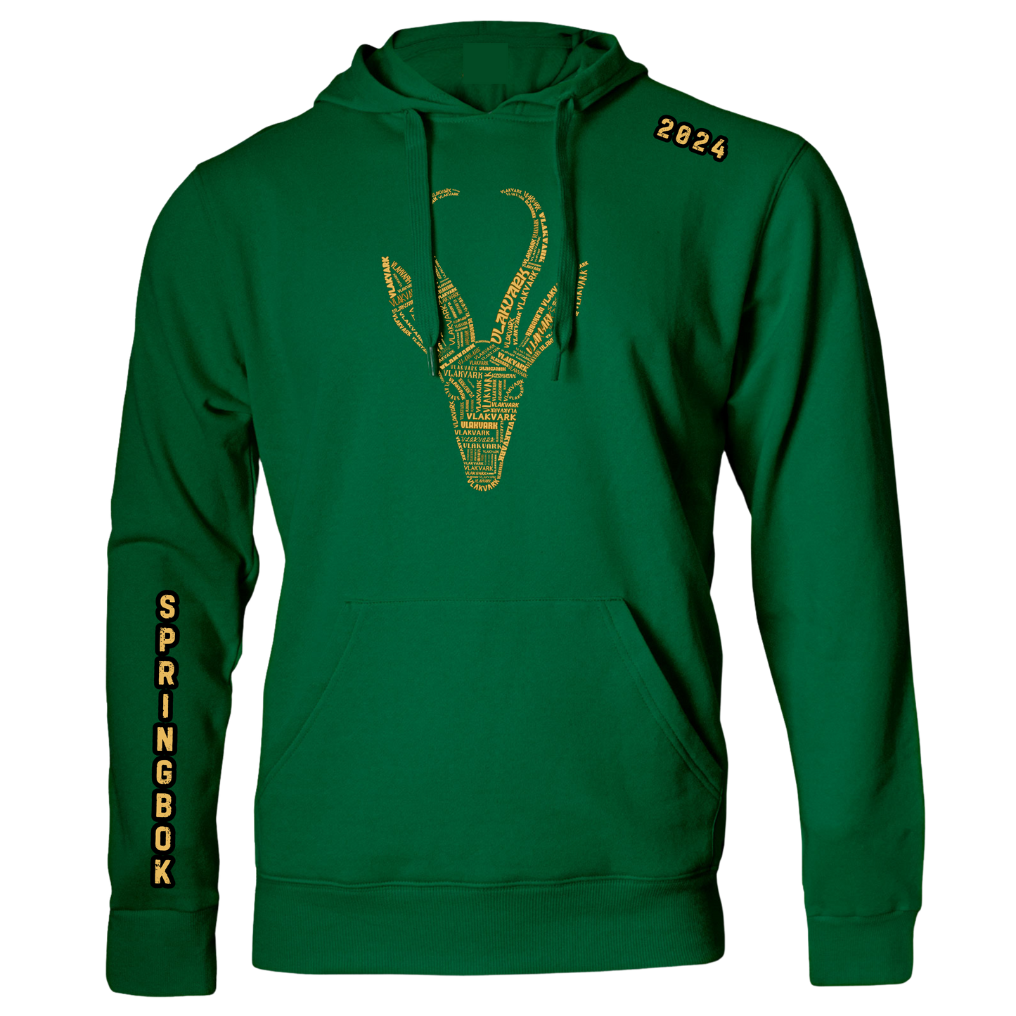 Vlakvark Springbok Rugby Hoodie Vir Kids