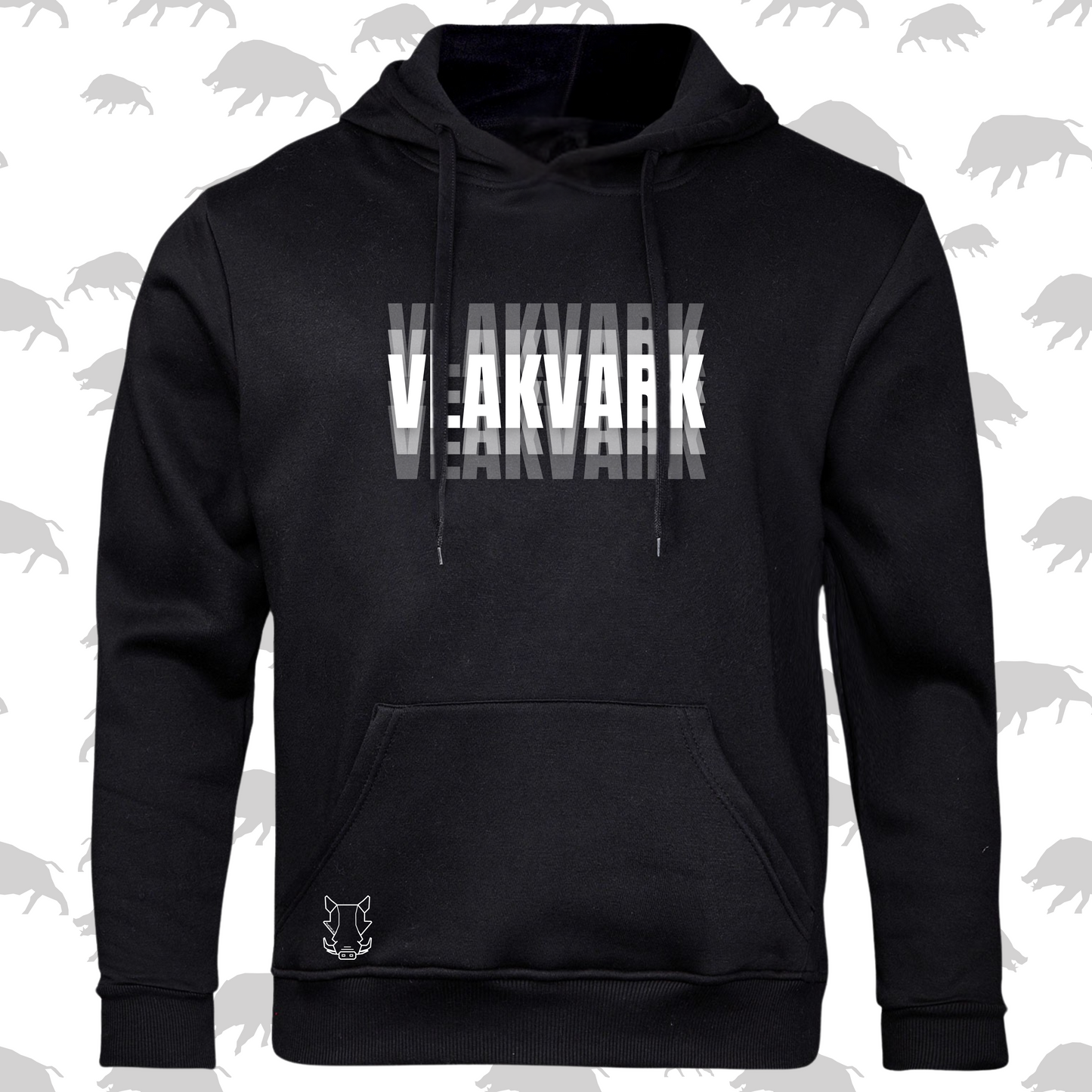 Vlakvark Fokus Hoodie vir Mans en Dames