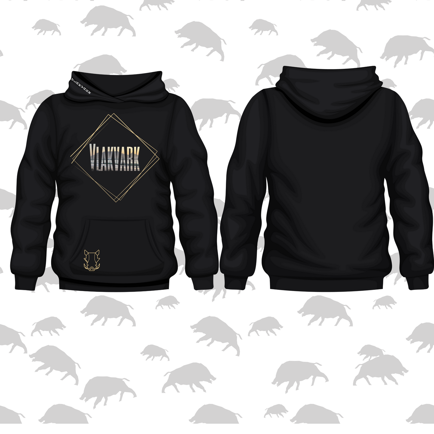 Vlakvark Hoodie vir Mans en Dames