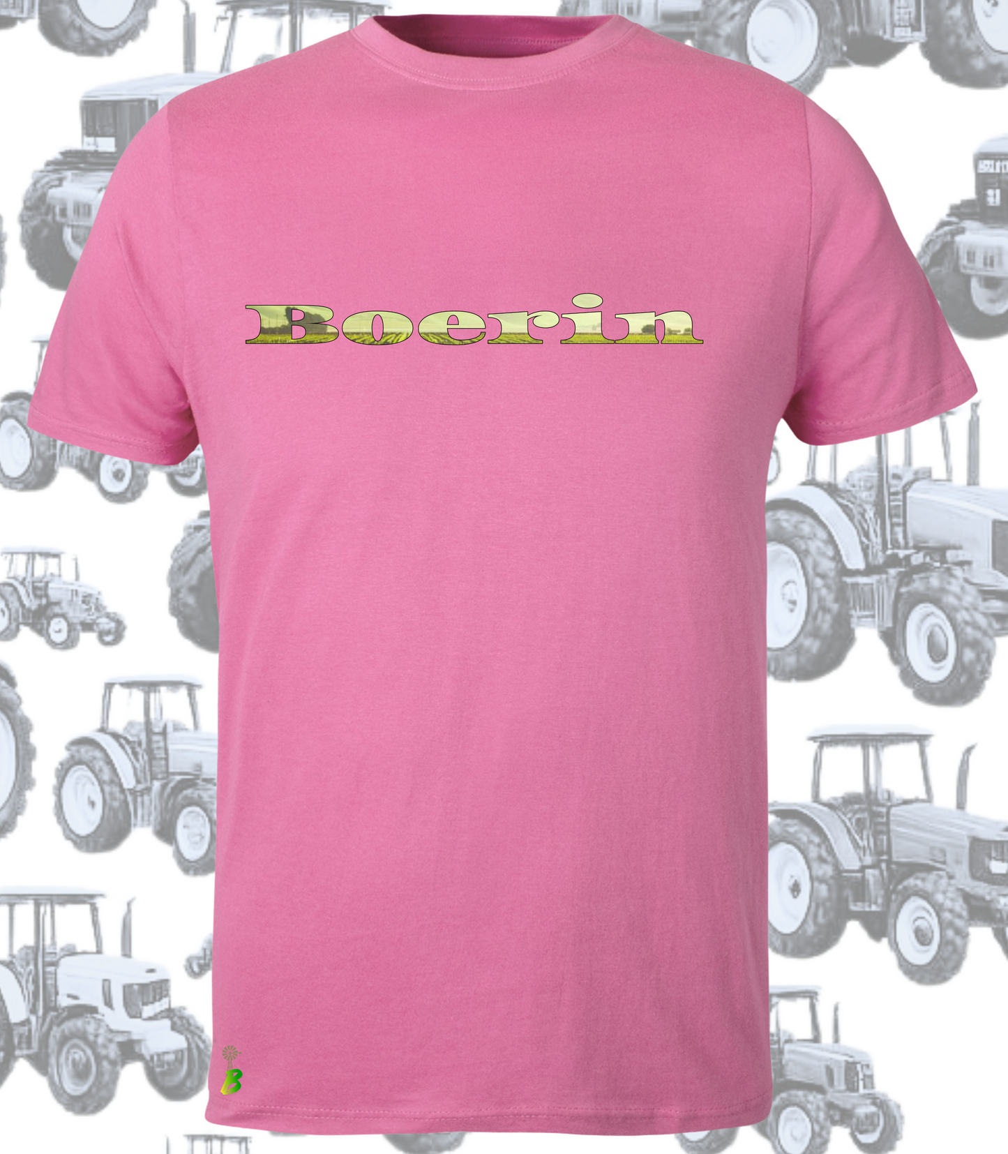 Boerin wingerd T-Hemp vir Dames