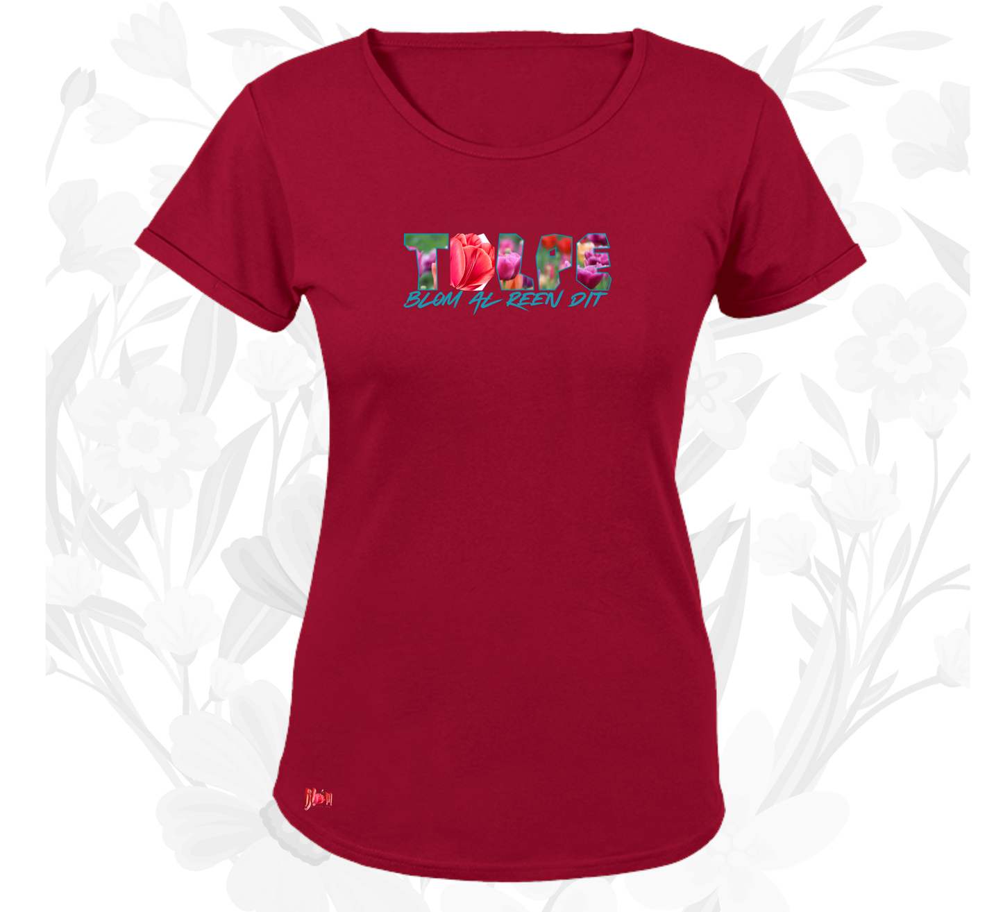 Blom Tulpe W T-Hemp vir Dames