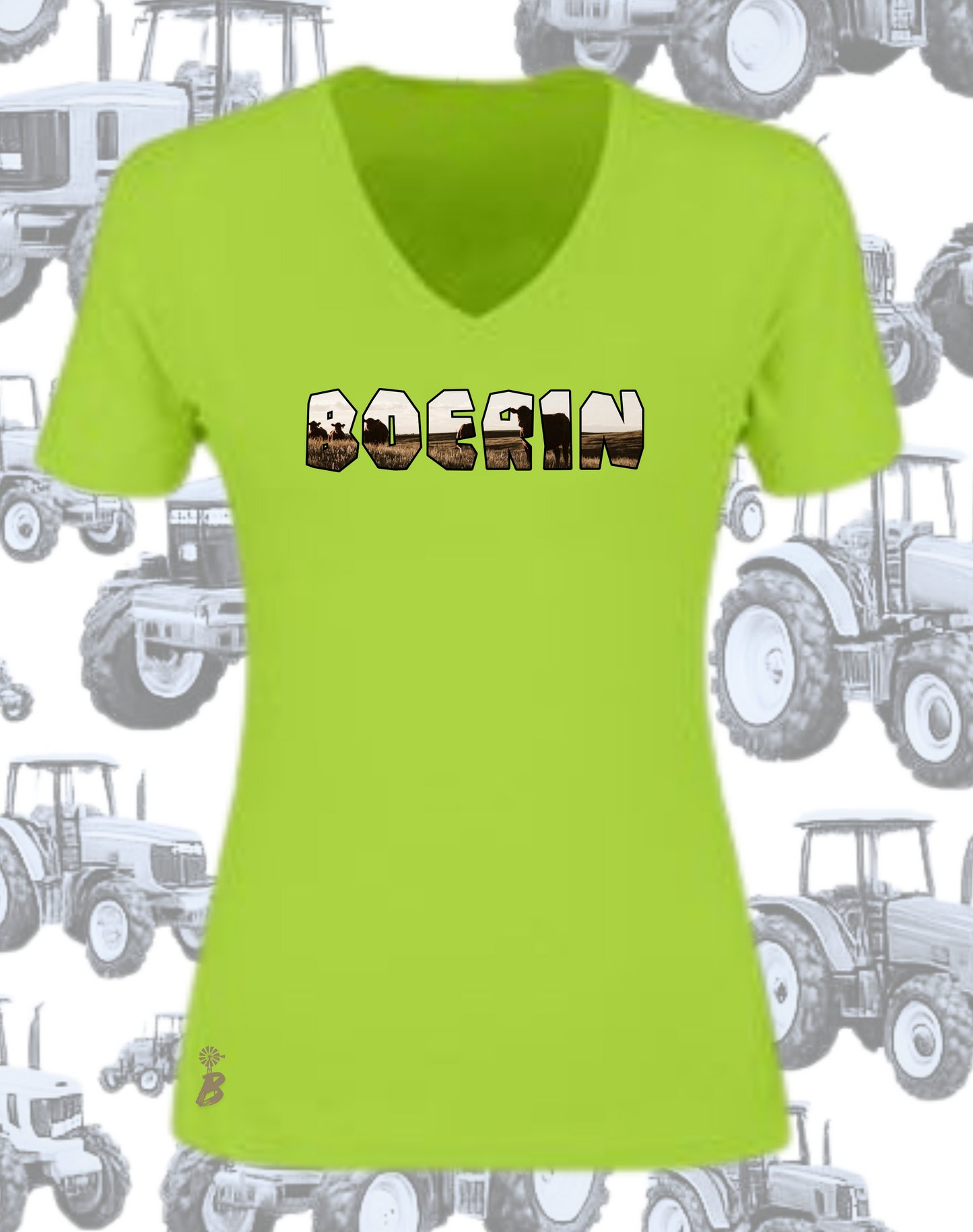 Boerin plaas T-Hemp vir Dames