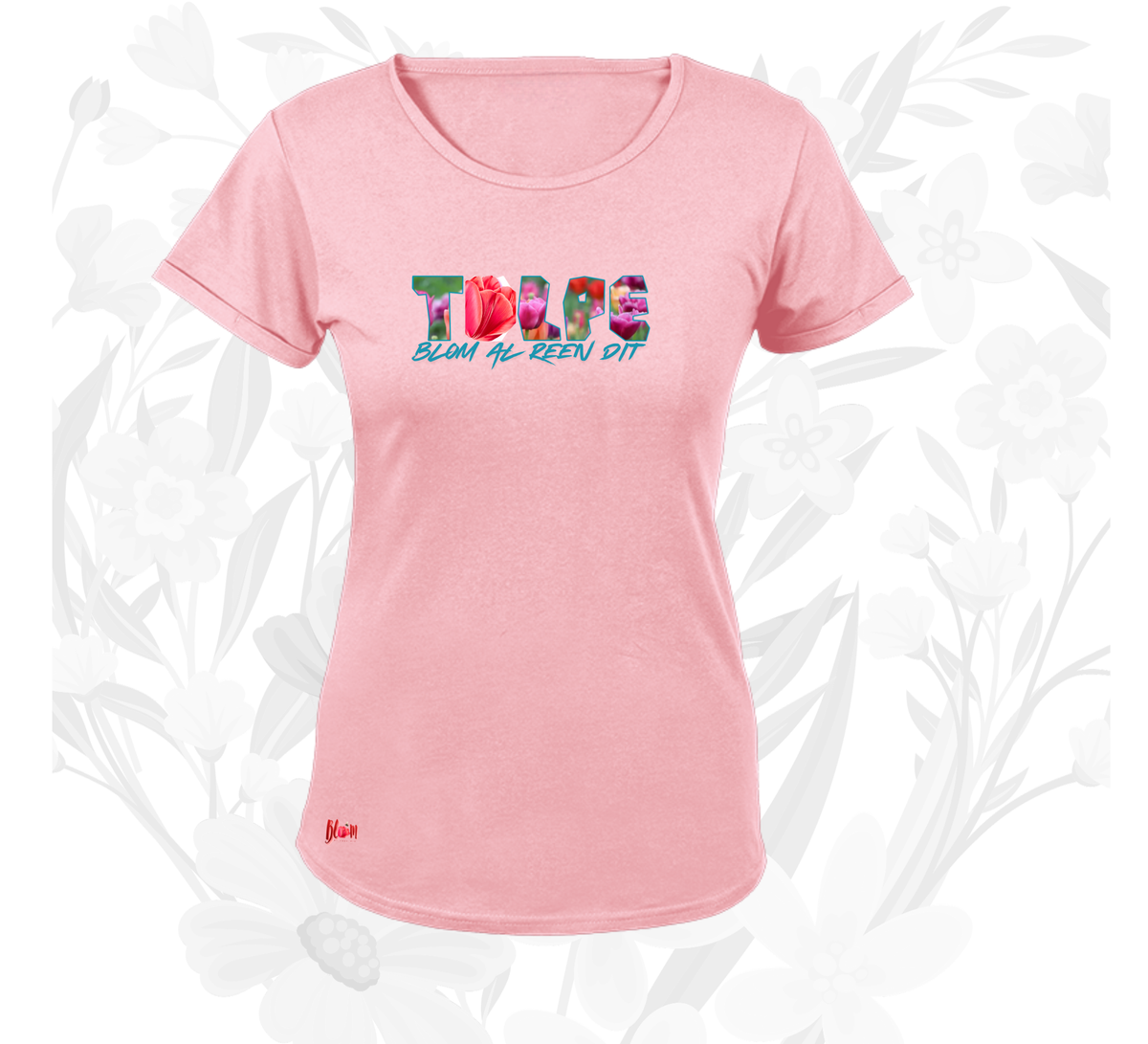 Blom Tulpe W T-Hemp vir Dames
