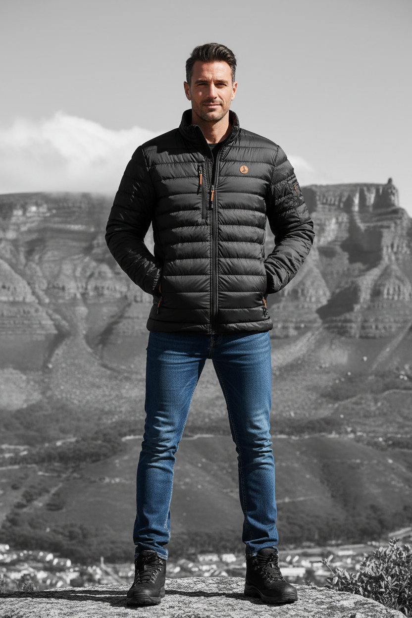 Vlakhaas Mens Scotia Light Down Jacket - Black