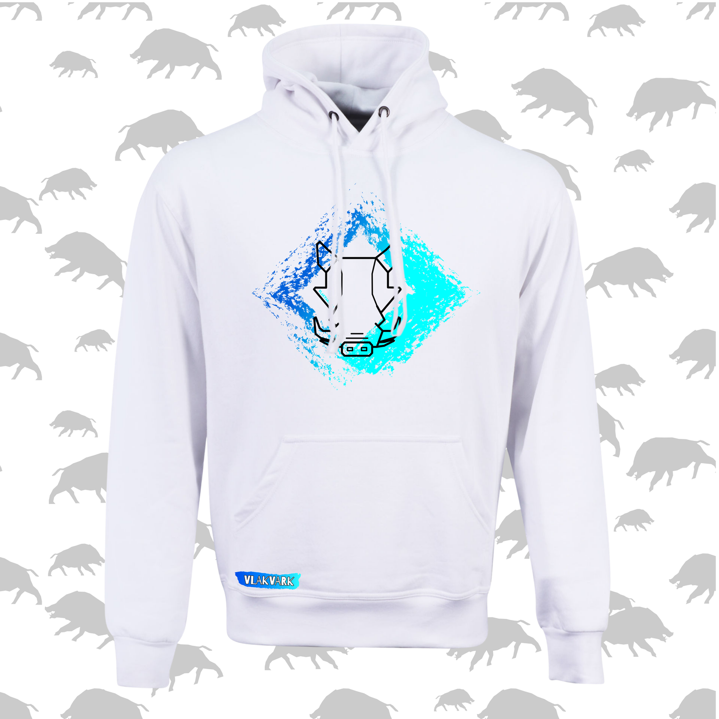 Vlakvark Hoodie V Mans en Dames (A)