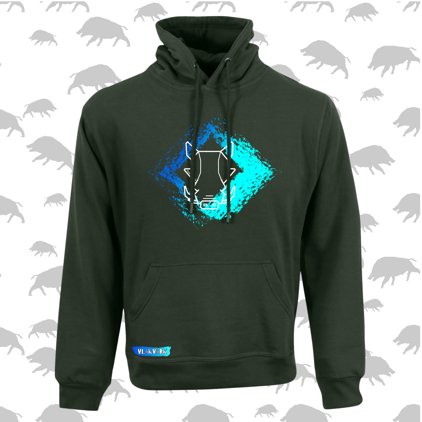Vlakvark Hoodie V Mans en Dames (A)