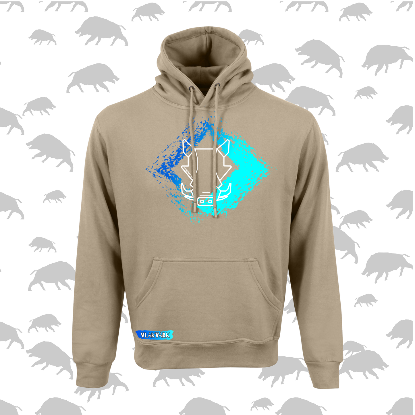 Vlakvark Hoodie V Mans en Dames (A)