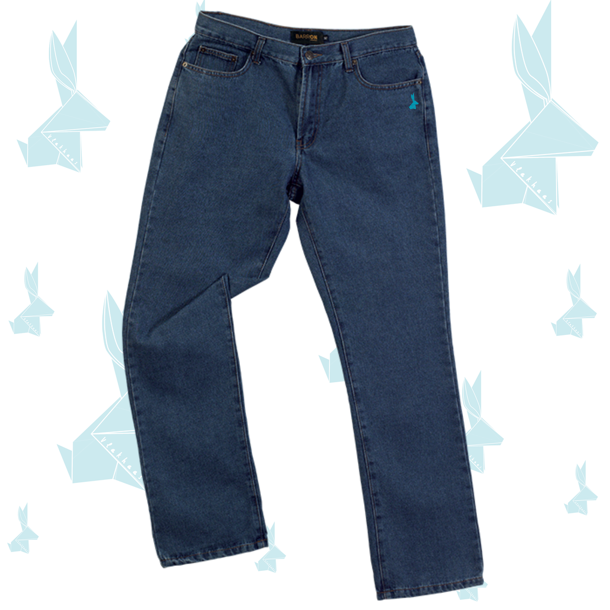 Vlakhaas Mans Denim Jeans(b)