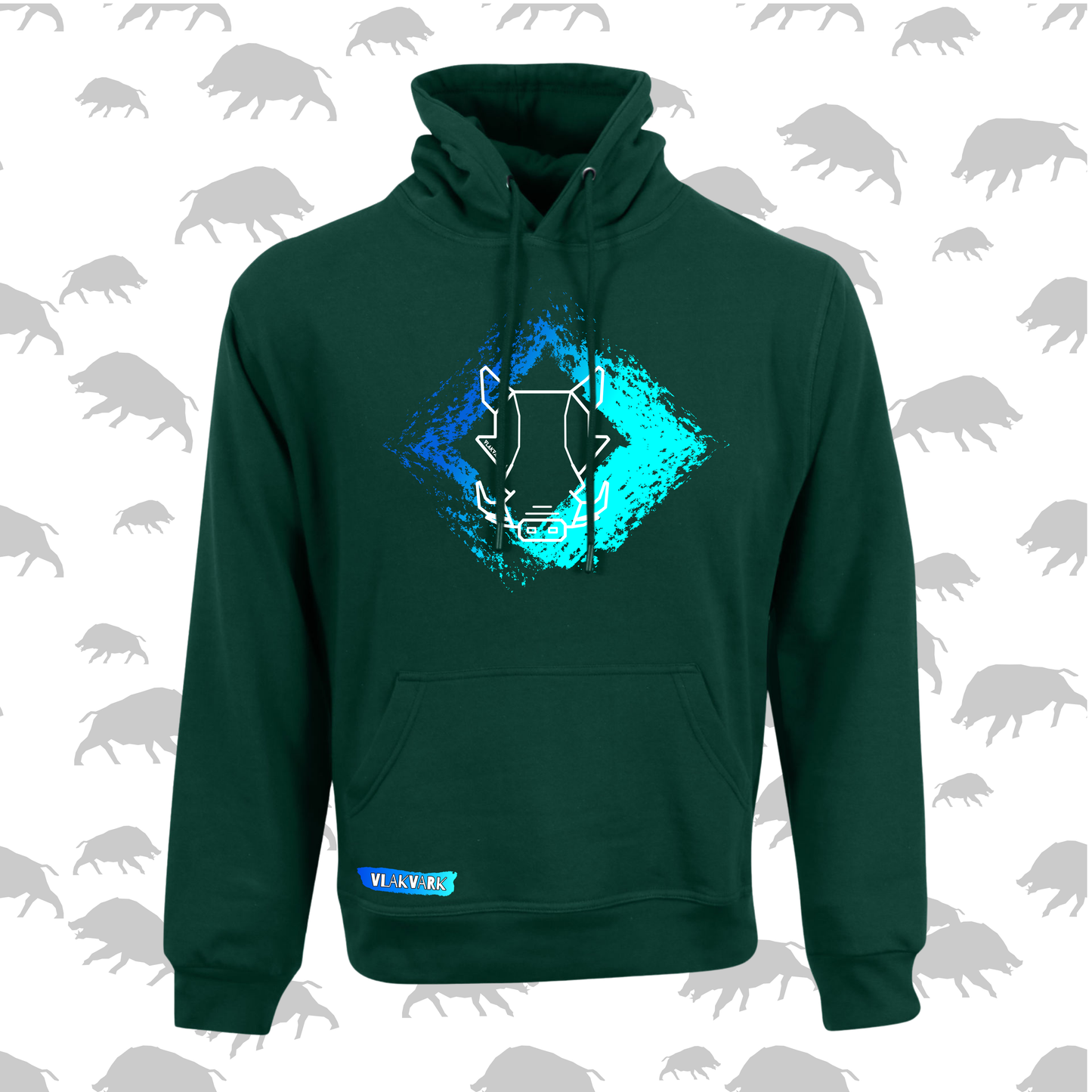 Vlakvark Hoodie V Mans en Dames (A)
