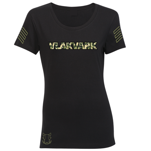 Vlakvark T-Hemp Camo Dames