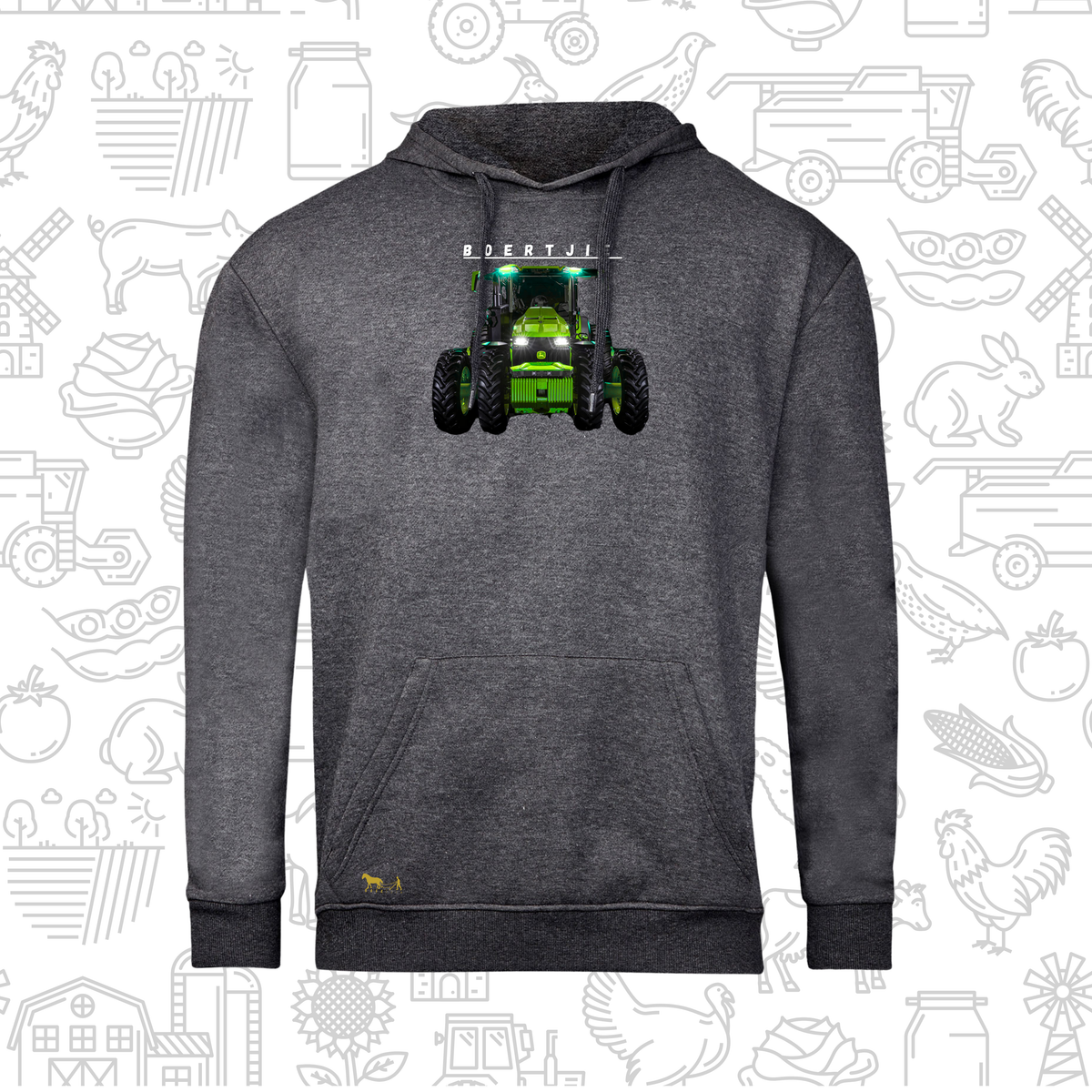 Boertjie Hoodie V Mans en Dames (M)