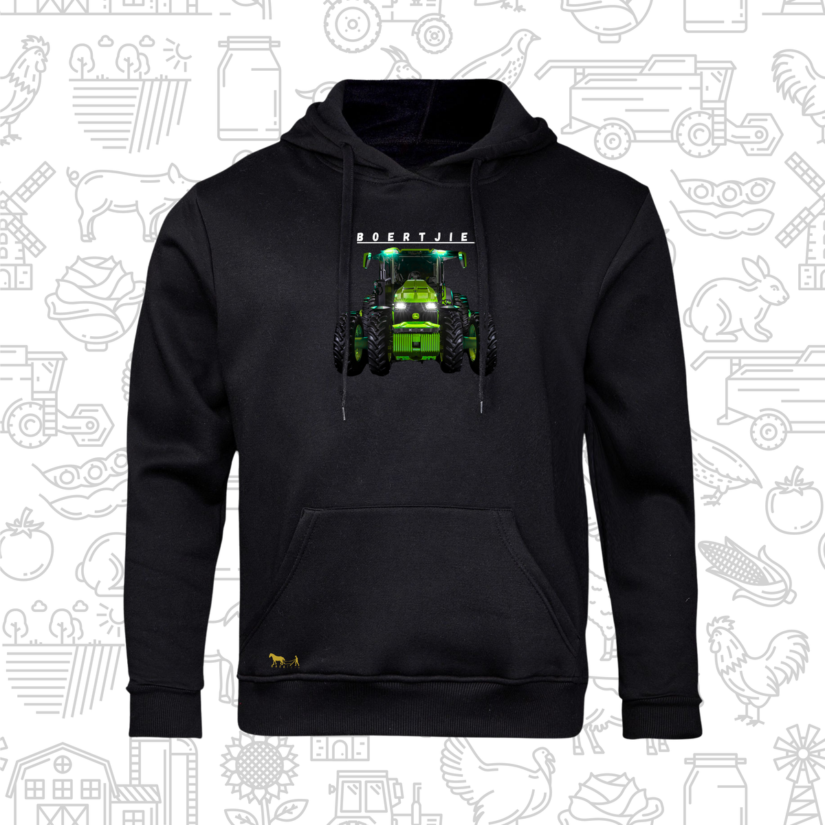 Boertjie Hoodie V Mans en Dames (M)