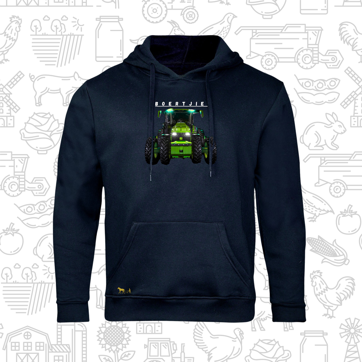 Boertjie Hoodie V Mans en Dames (M)