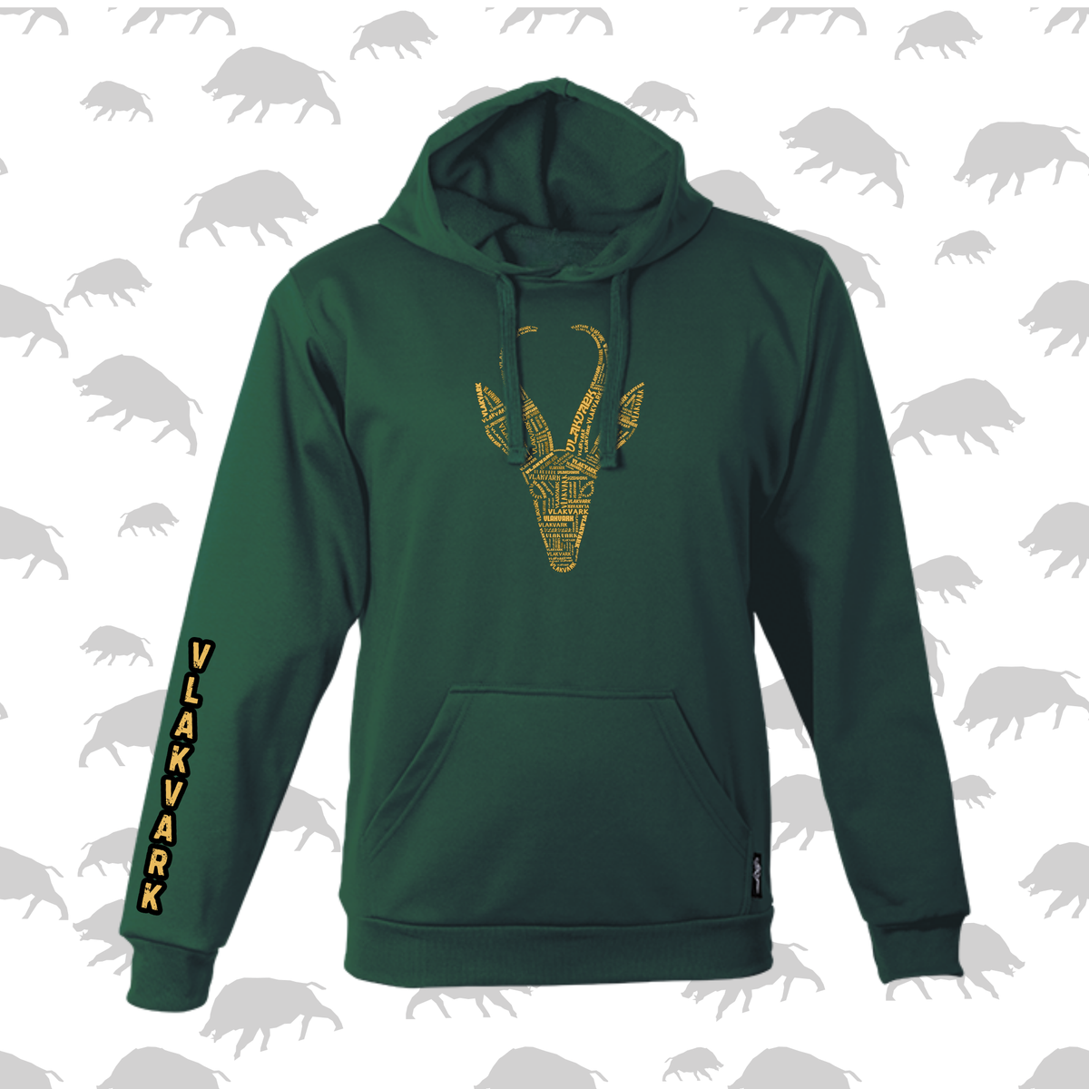 Vlakvark Hoodie vir Mans en Dames (A)