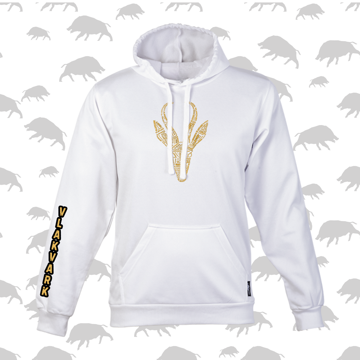 Vlakvark Hoodie vir Mans en Dames (A)