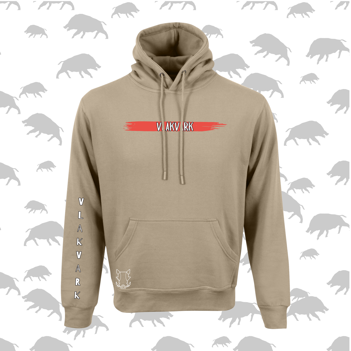 Vlakvark Hoodie V Mans en Dames (A)