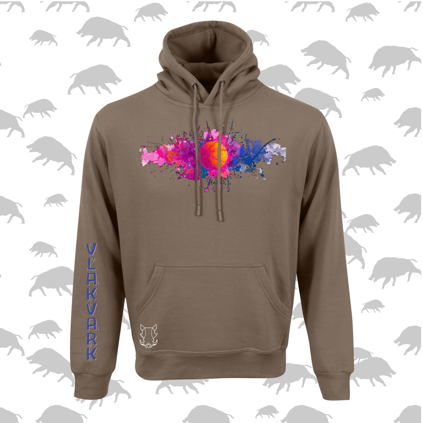 Vlakvark Hoodie V Mans en Dames