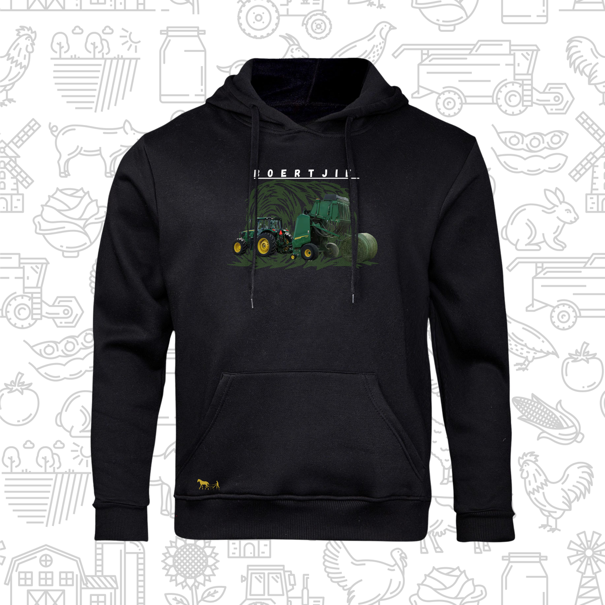 Boertjie Hoodie V Mans en Dames (M)