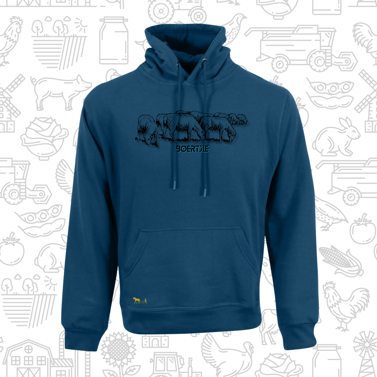 Boertjie Hoodie V Mans en Dames (M)