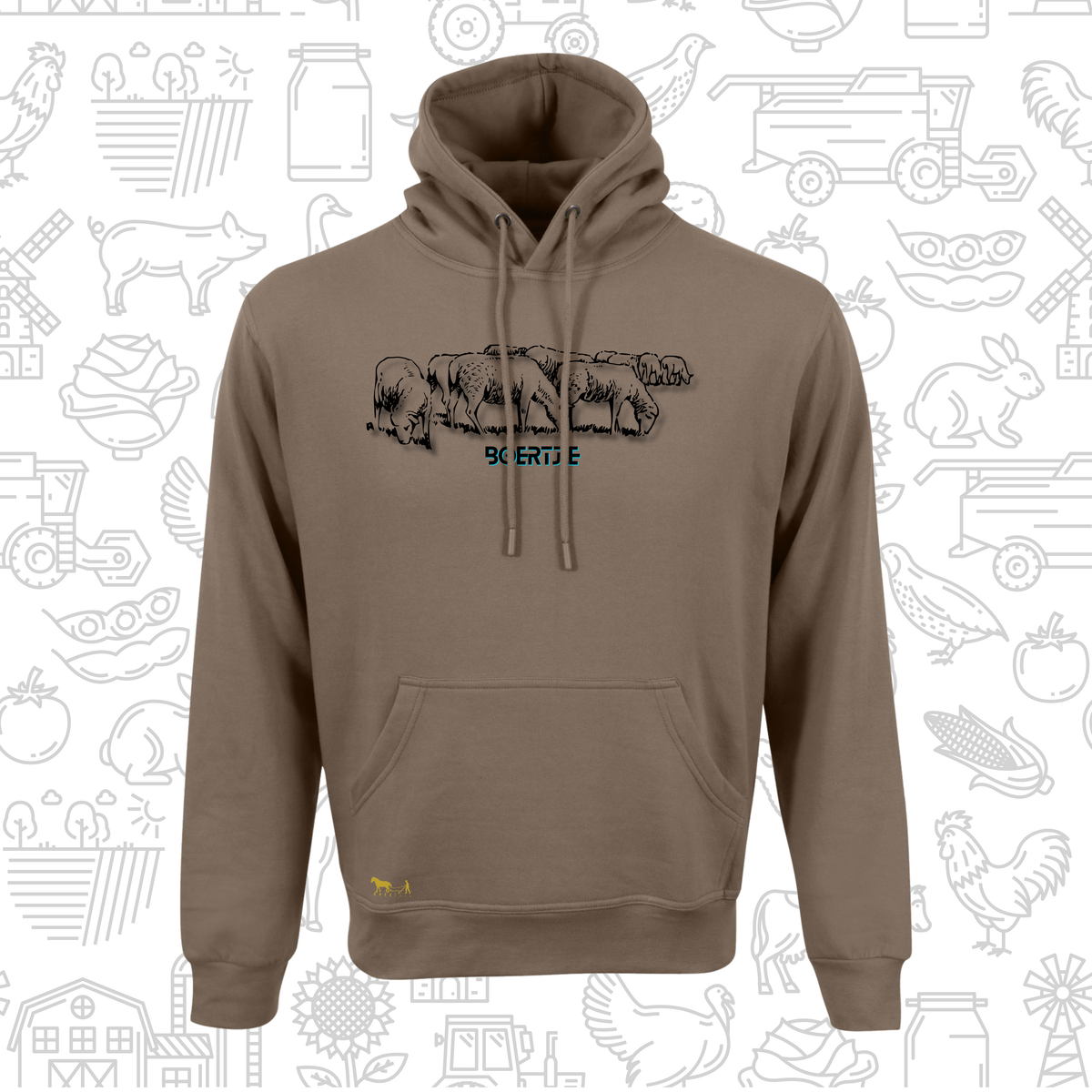 Boertjie Hoodie V Mans en Dames (M)