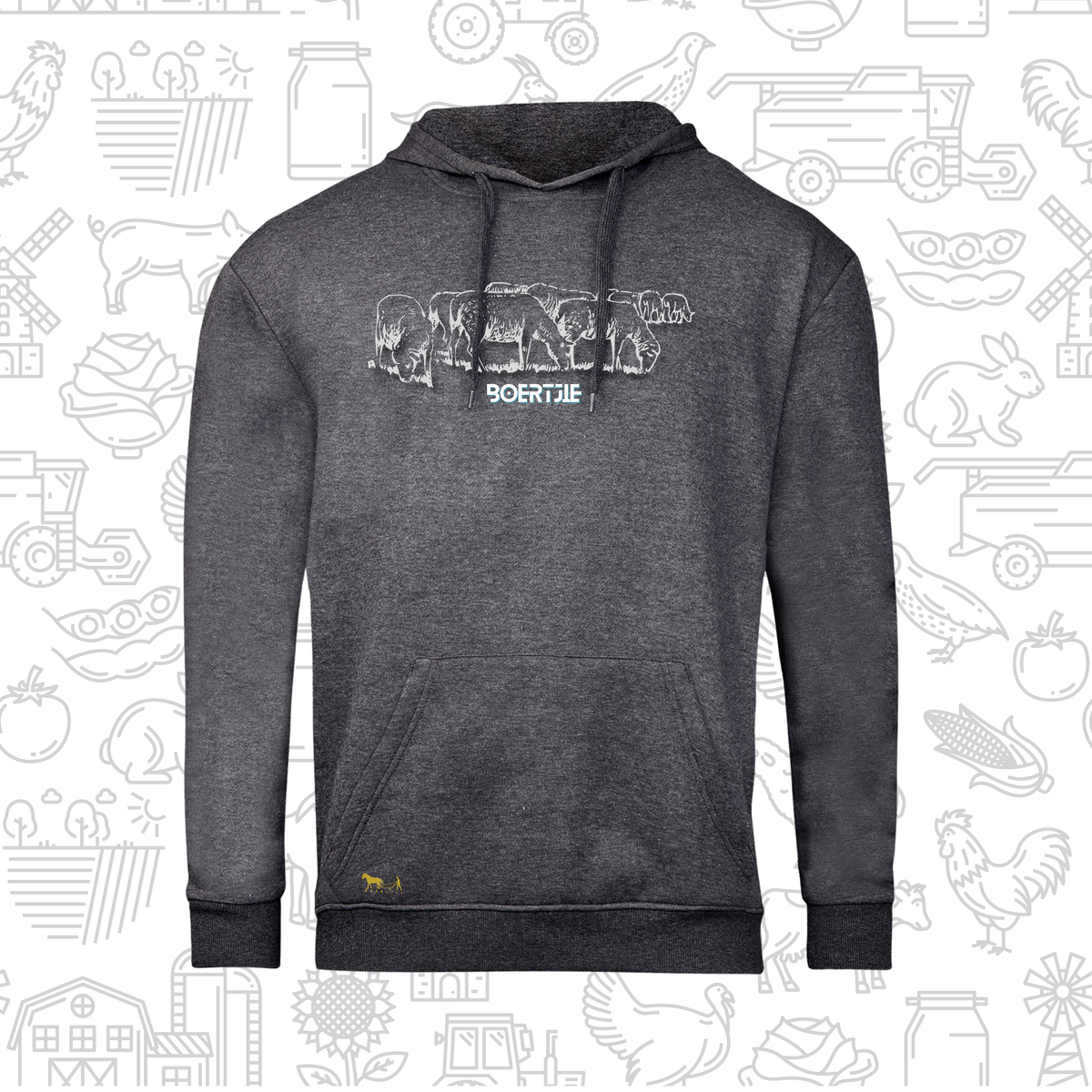 Boertjie Hoodie V Mans en Dames (M)