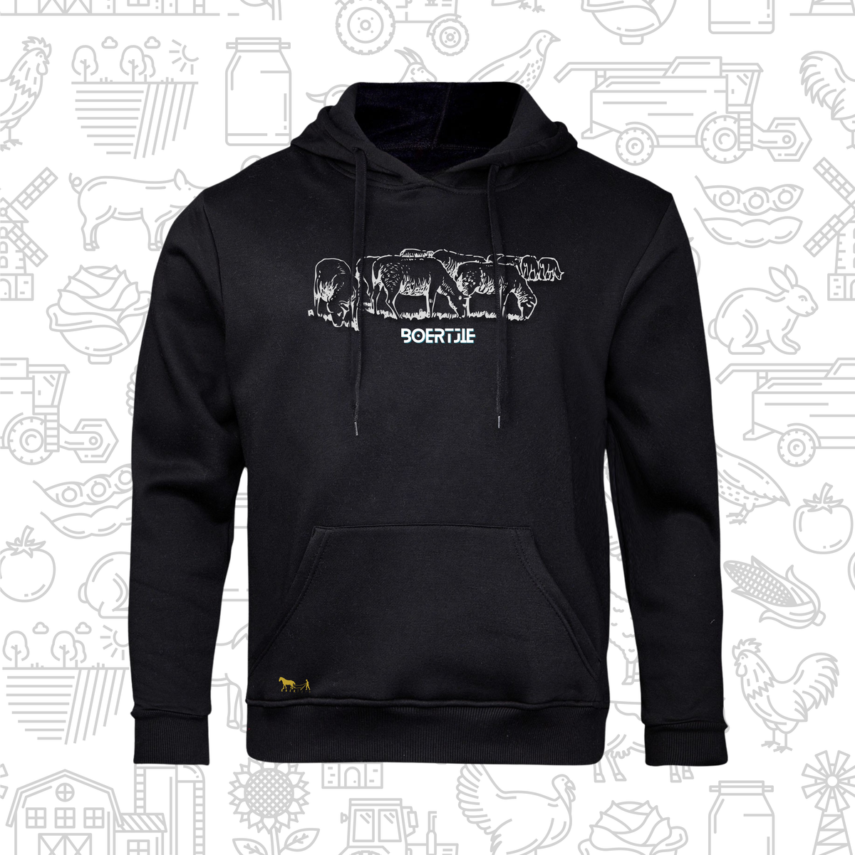 Boertjie Hoodie V Mans en Dames (M)
