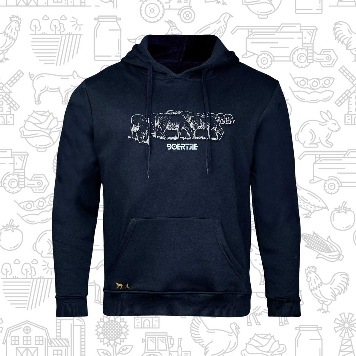 Boertjie Hoodie V Mans en Dames (M)