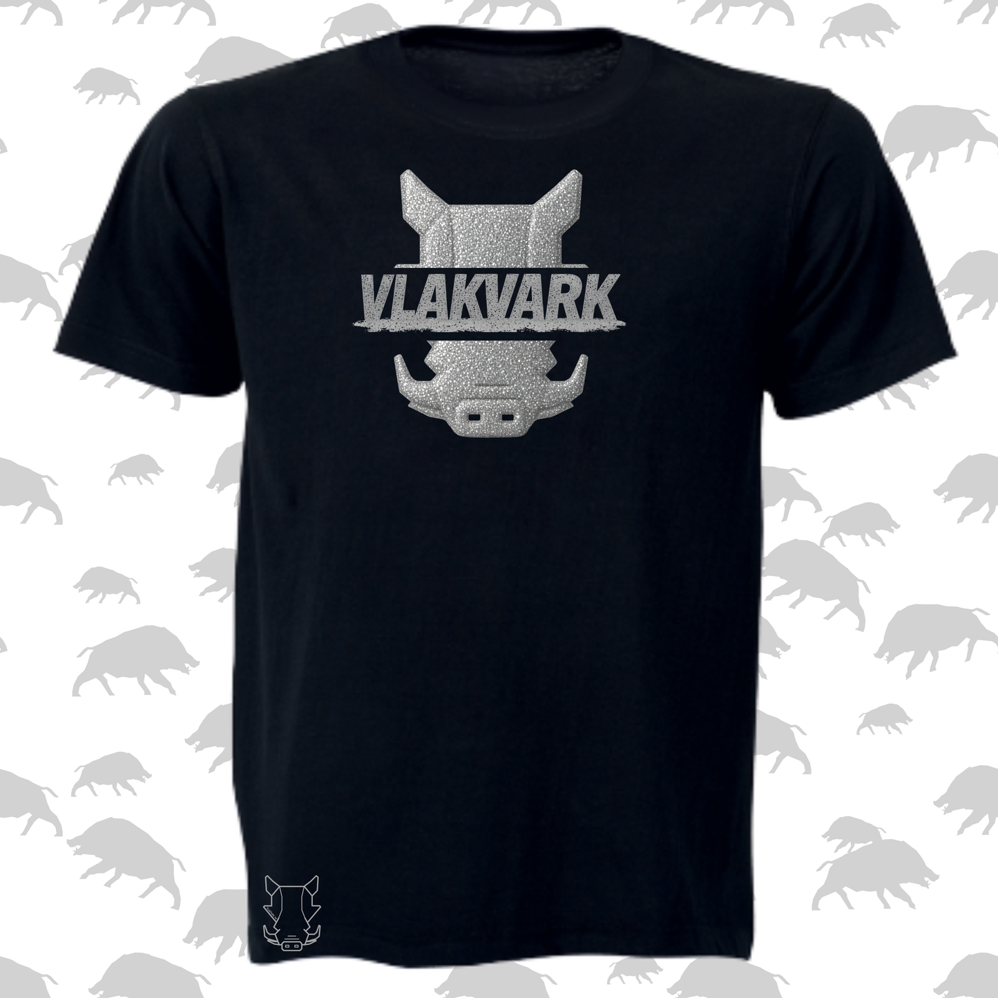 Vlakvark Silver T-Hemp vir Mans (b)