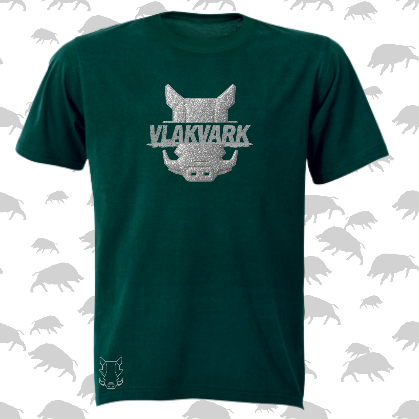 Vlakvark Silver T-Hemp vir Mans (b)