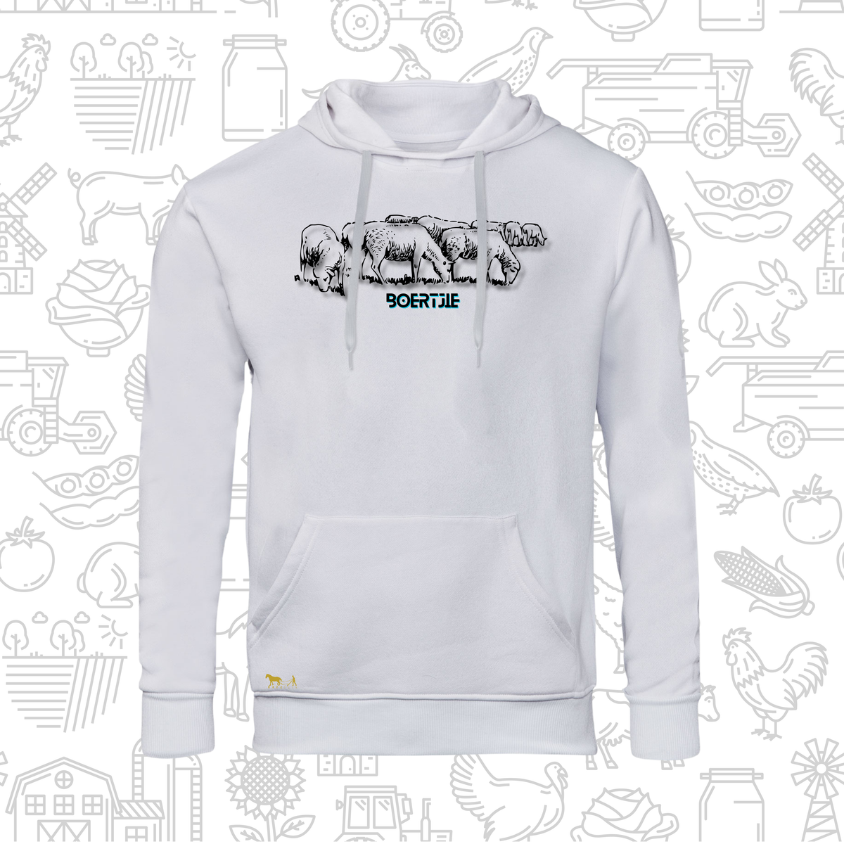 Boertjie Hoodie V Mans en Dames (M)