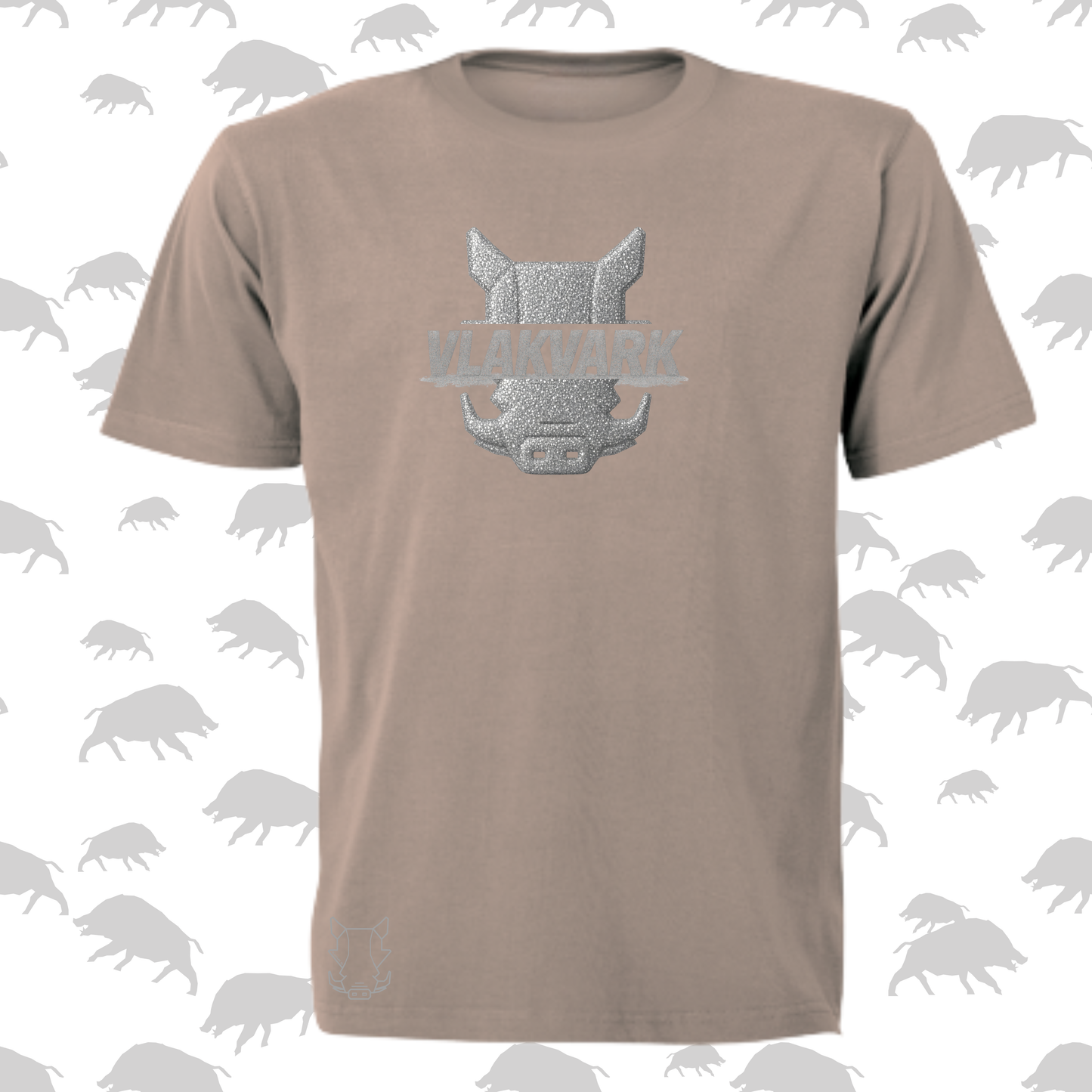Vlakvark Silver T-Hemp vir Mans (b)