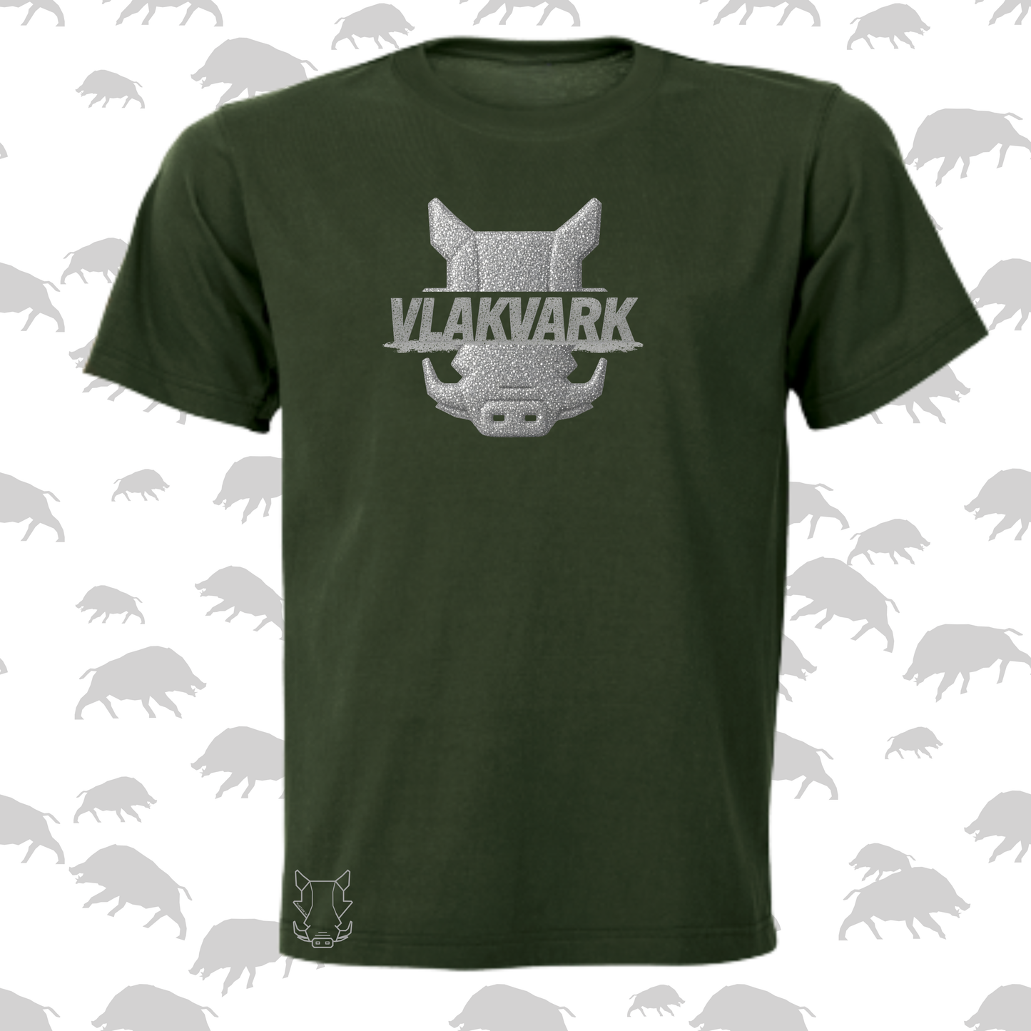 Vlakvark Silver T-Hemp vir Mans (b)