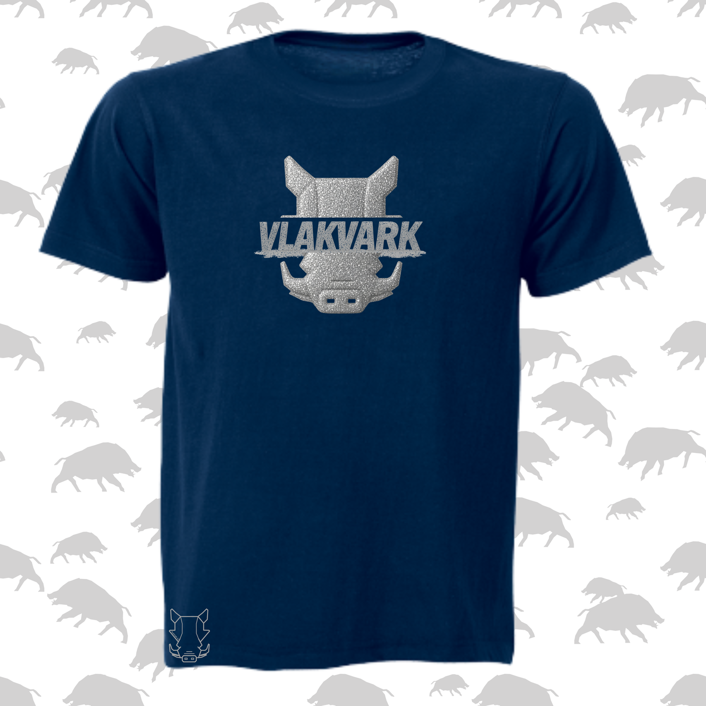 Vlakvark Silver T-Hemp vir Mans (b)