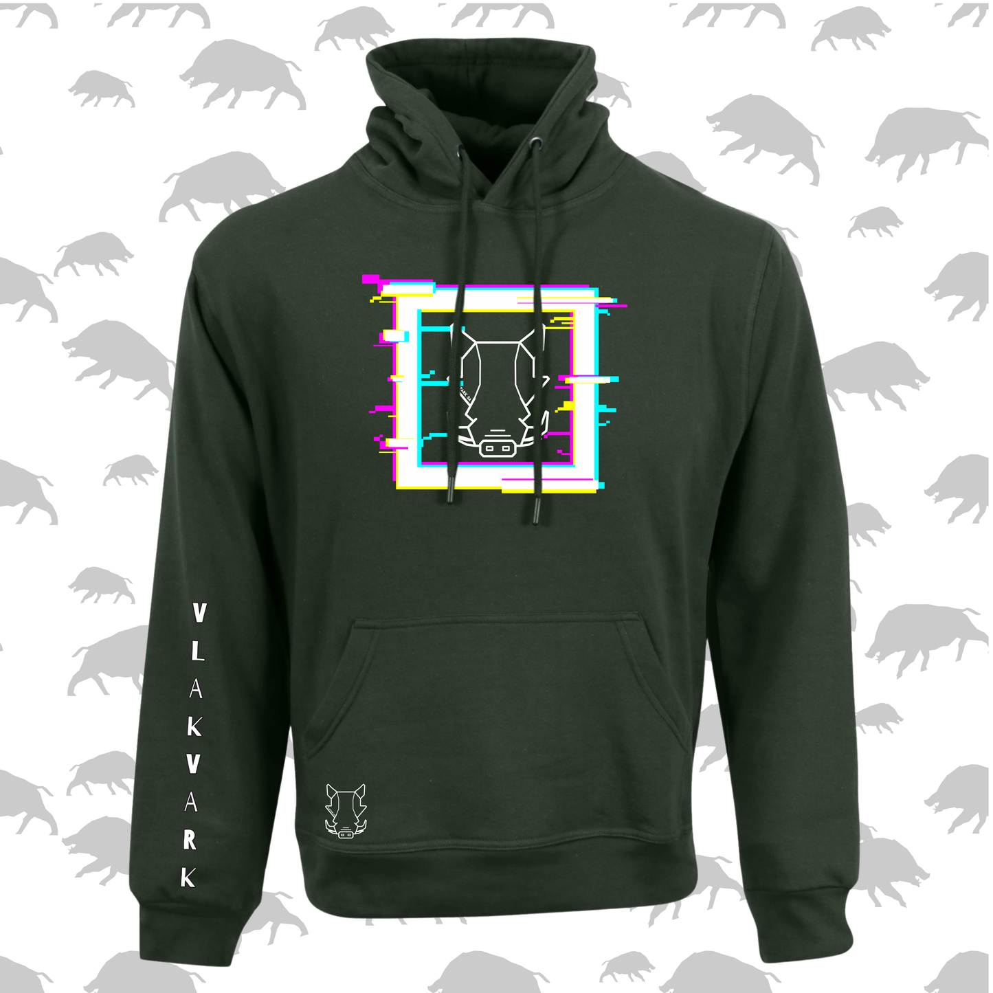 Vlakvark Hoodie V Mans en Dames (A)
