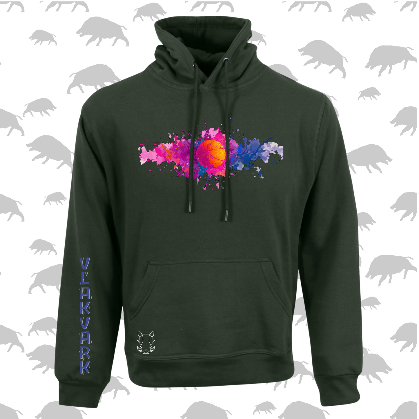 Vlakvark Hoodie V Mans en Dames