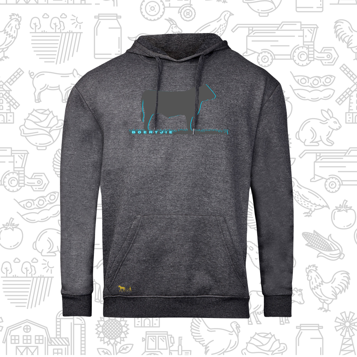 Boertjie Hoodie V Mans en Dames (M)