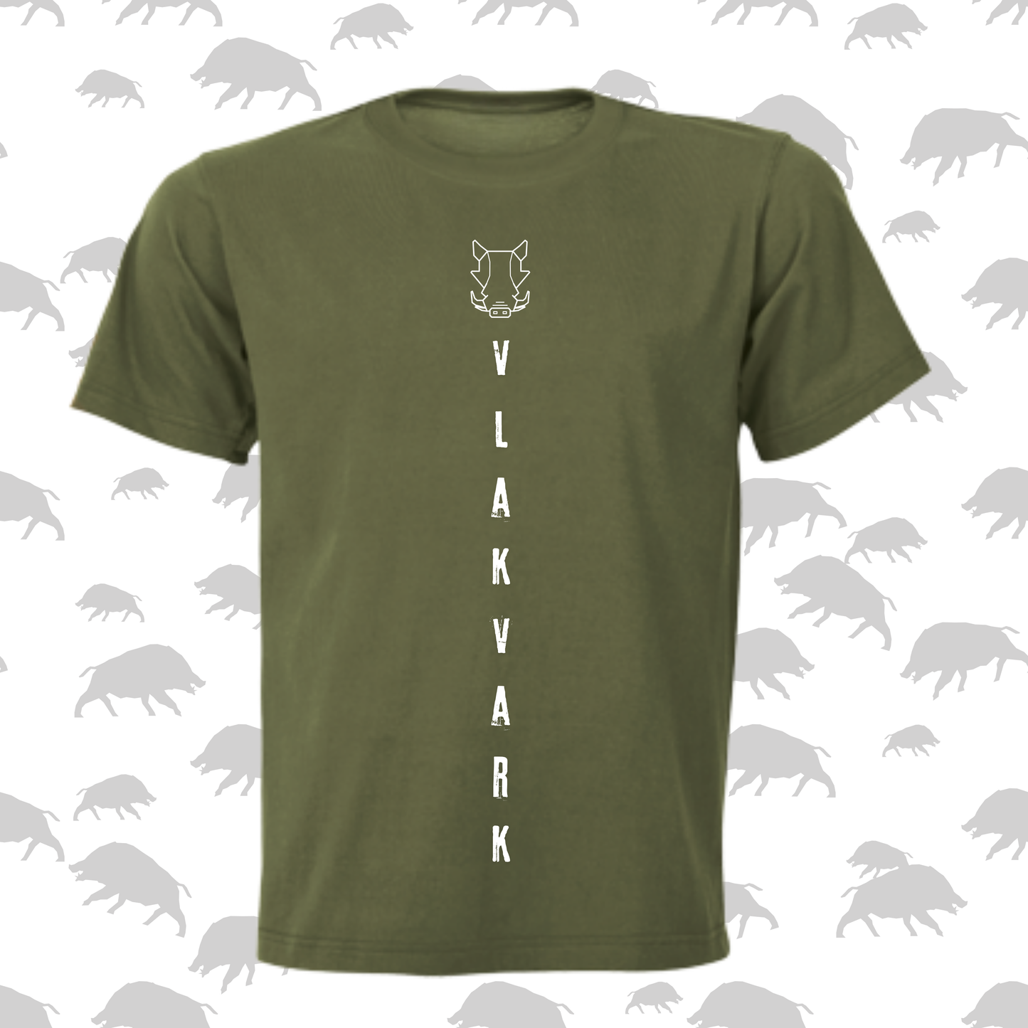 Vlakvark Tribal Stripes 2 T-Hemp vir Mans (b)
